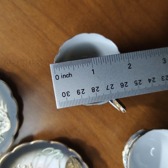 Vintage Made in Japan Moriage Black Dragonware Demitasse Teacups and Saucers - Picture 13 of 14